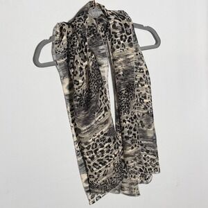 Leopard Print Silk Women's Scarf